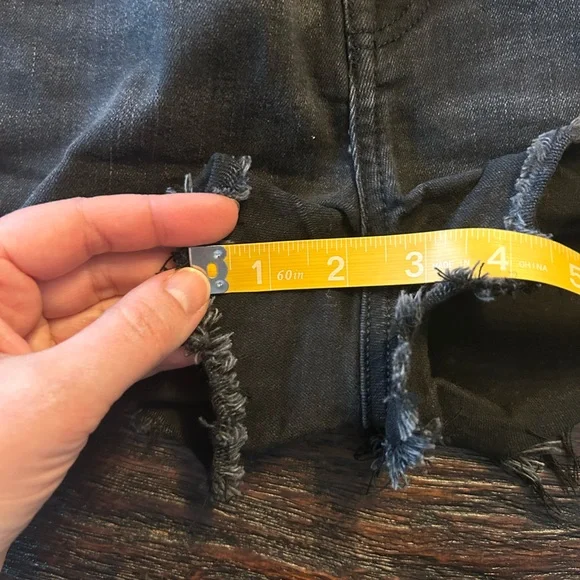 American Eagle Outfitters Next Level Stretch Rise Shorties- Denim Shorts - Picture 6 of 9